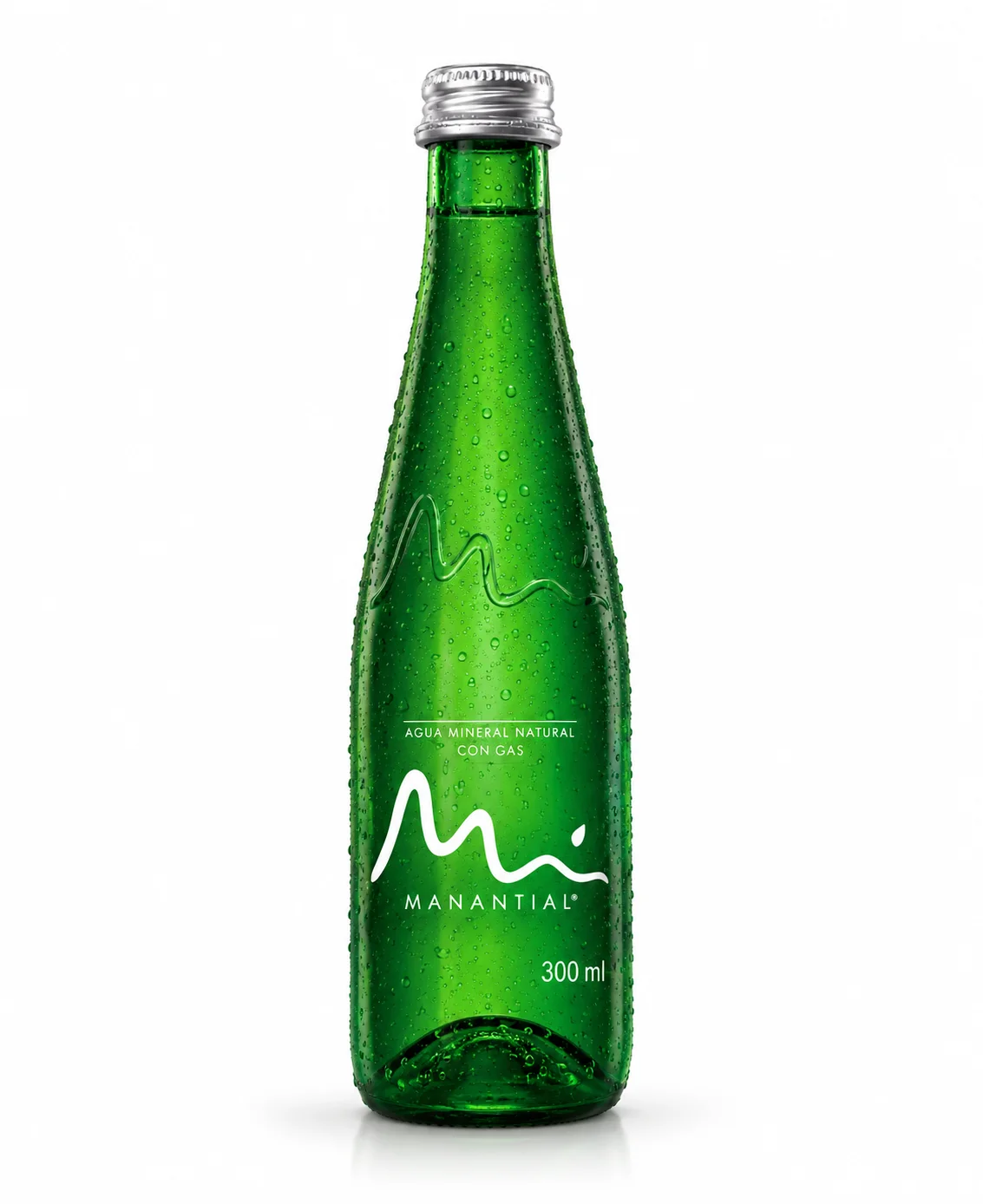 Agua Manantial con gas